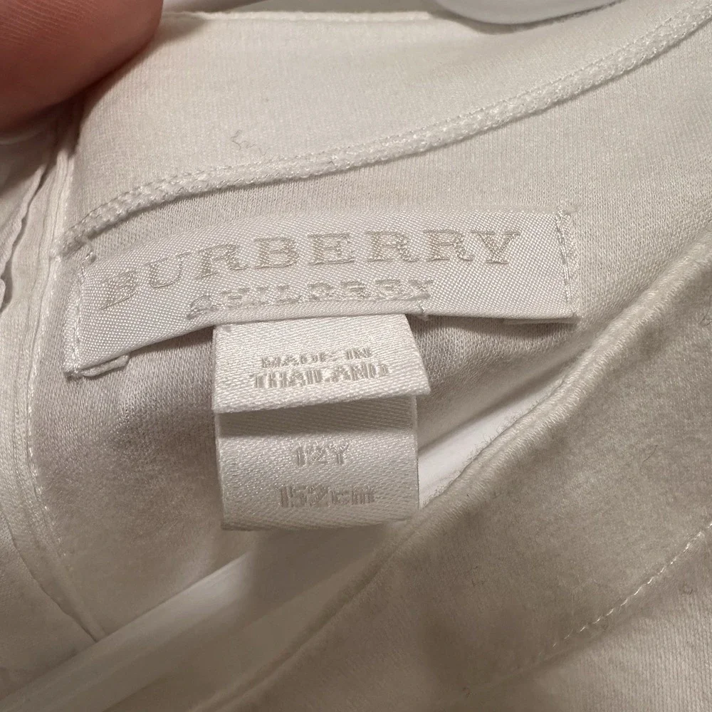 Burberry Girls Rhonda blue -purple check drop waist dress‎ 12Y